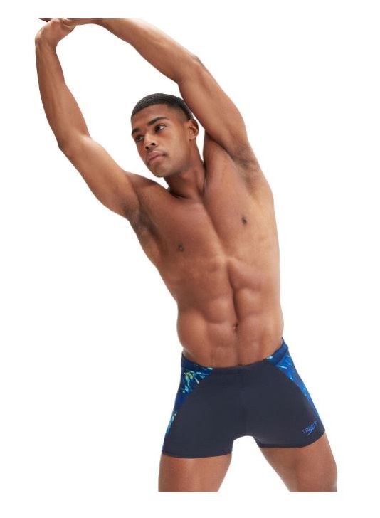 Maillots de bain homme Speedo Eco Endurance+ Splice Aquashort True Navy/Cobalt/Blue/Lemon