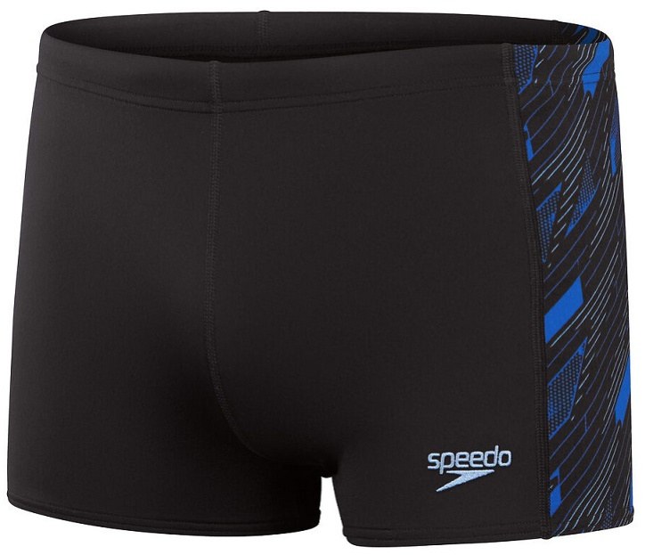 Maillots de bain homme Speedo Hyperboom Panel Aquashort Black/Curious Blue/True Cobalt
