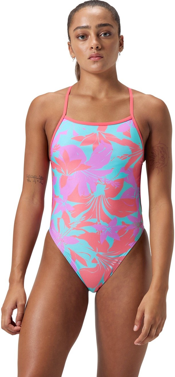 Speedo Allover Kaluna Flora V Back